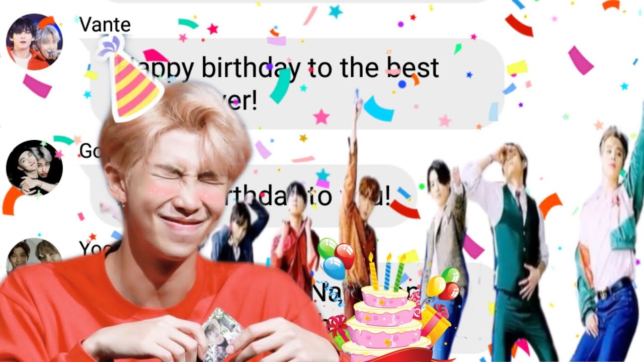BTS Texts - Namjoon's birthday surprise