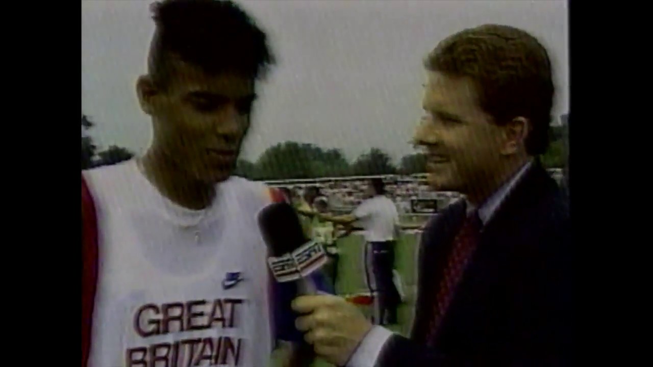 Mark Sesay beats Wilson Kipketer (both age 17) - 800m - 1990 Keebler Prep Meet