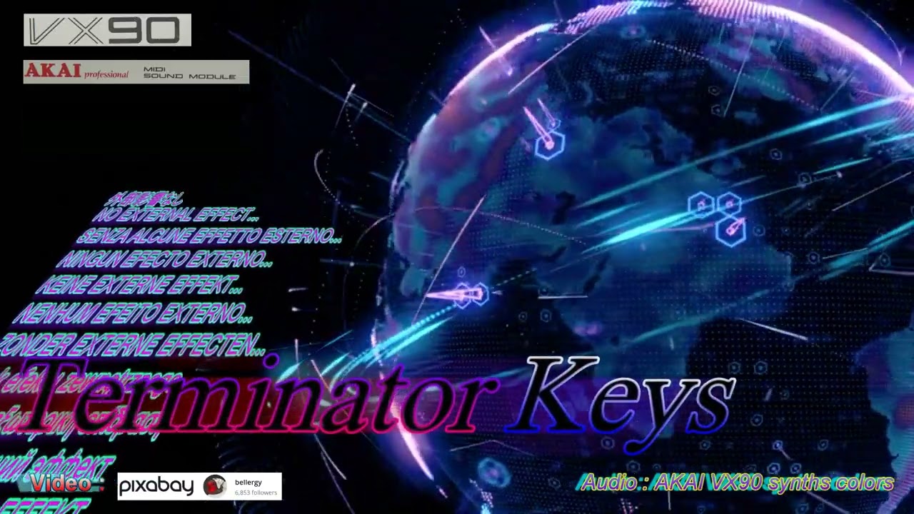 AKAI VX90 TERMINATOR KEYS