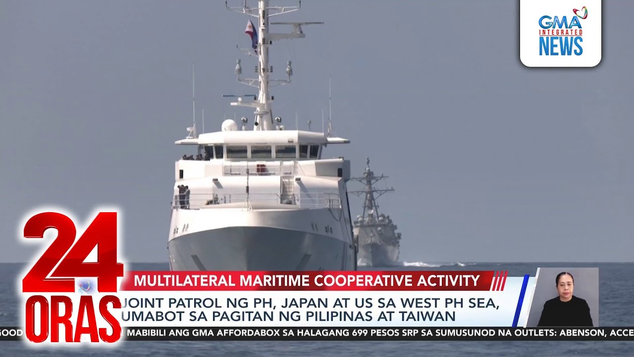 Joint patrol ng PH, Japan at US sa West Philippine Sea, umabot sa pagitan ng Pilipinas... | 24 Oras