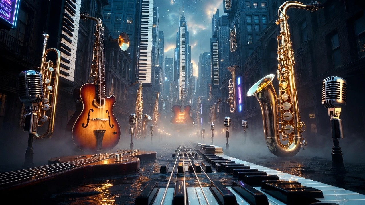 Rainy Night Blues Guitar | Relaxing Blues Music — Блюз дождливой ночи