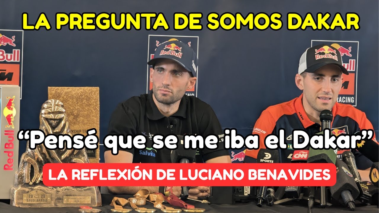 Luciano Benavides: "Pensé que se me iba el Dakar" - Conferencia del campeón del Dakar 2026
