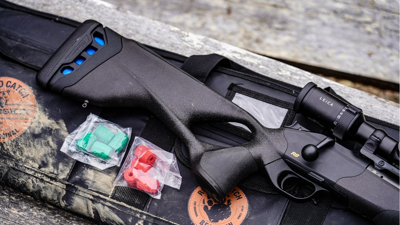 Blaser R8 Ultimate rekyyliper&auml;n asennus