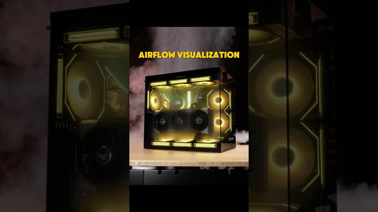Lian Li O11D Mini V2 Airflow Visualization 💨