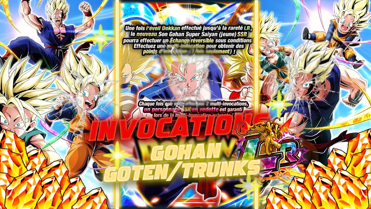 FIRST MULTI ?! INVOCATIONS GOHAN GOTEN TRUNKS TAG LR INT DOKKANFEST !! | DOKKAN BATTLE FR