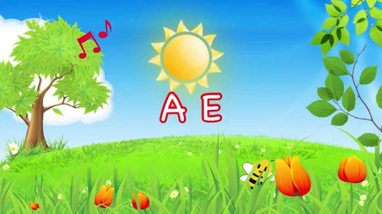 La Canzone Delle Vocali - Didattica per Bambini - A  E I  O U
