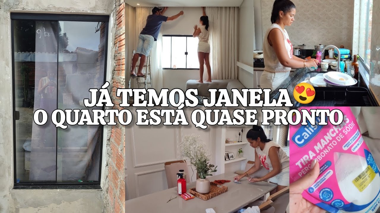 A JANELA DO QUARTO FOI INSTALADA😍 LAVANDO AS CORTINAS, rotina real do dia, COLOCANDO A CASA EM ORDEM