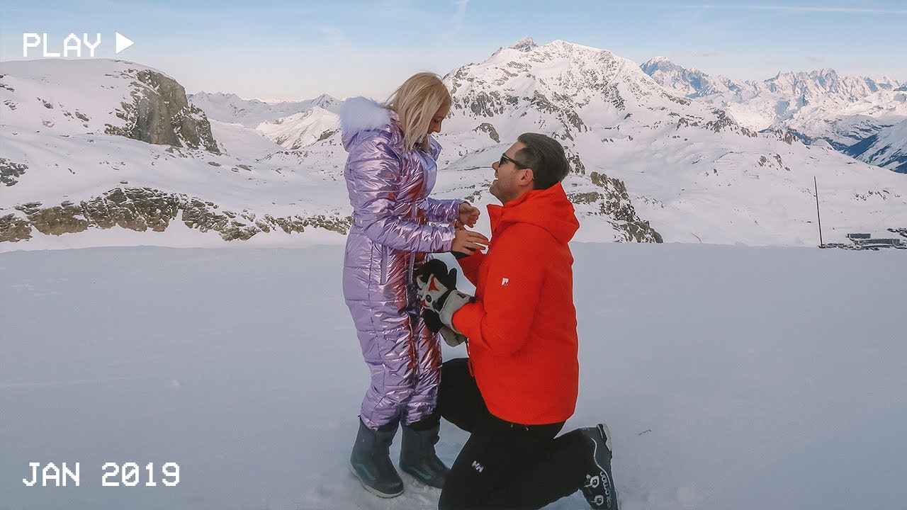 BEST PROPOSAL EVER 💍 HE PROPOSED ON TOP OF A MOUNTAIN  | PETITE SIDE OF STYLE