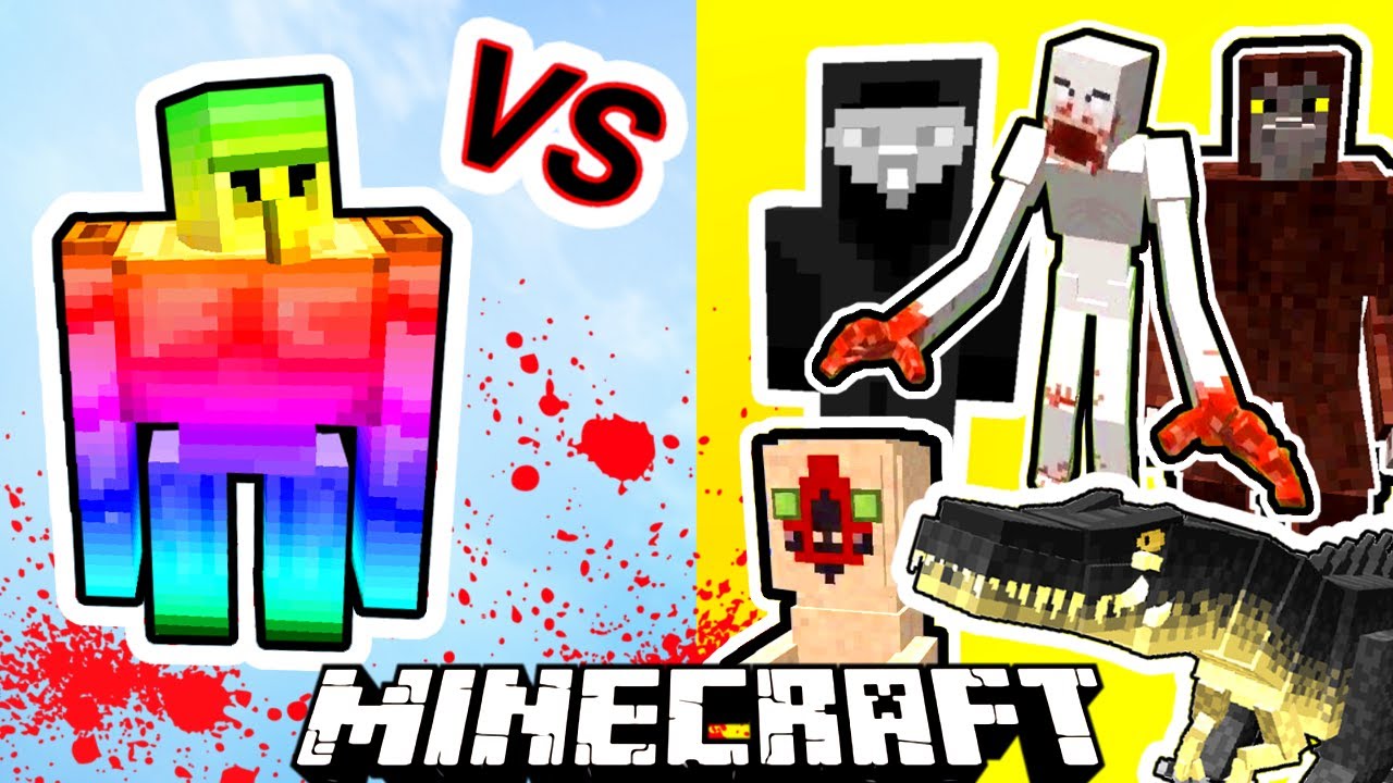 Spectrite Golem Vs. SCP Monsters in Minecraft
