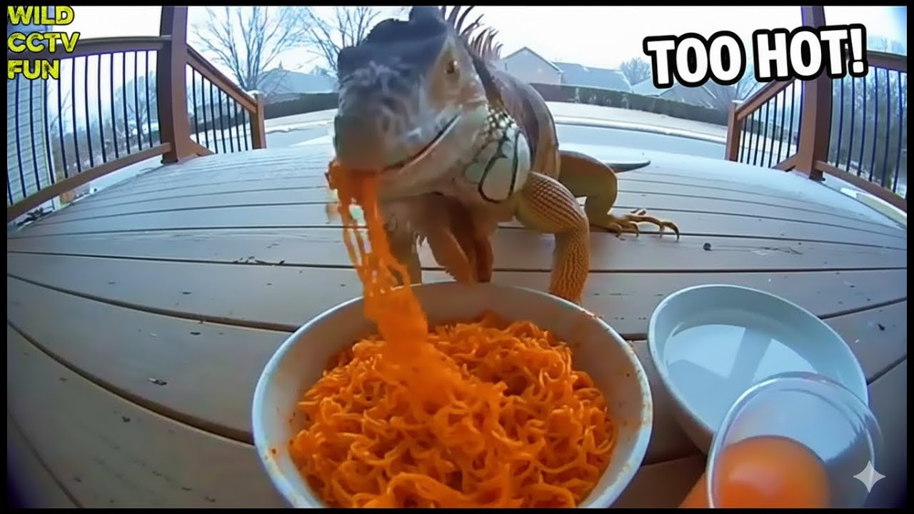 Animals Trying World's Spiciest Foods on Ring Cam | Funny CCTV Compilation