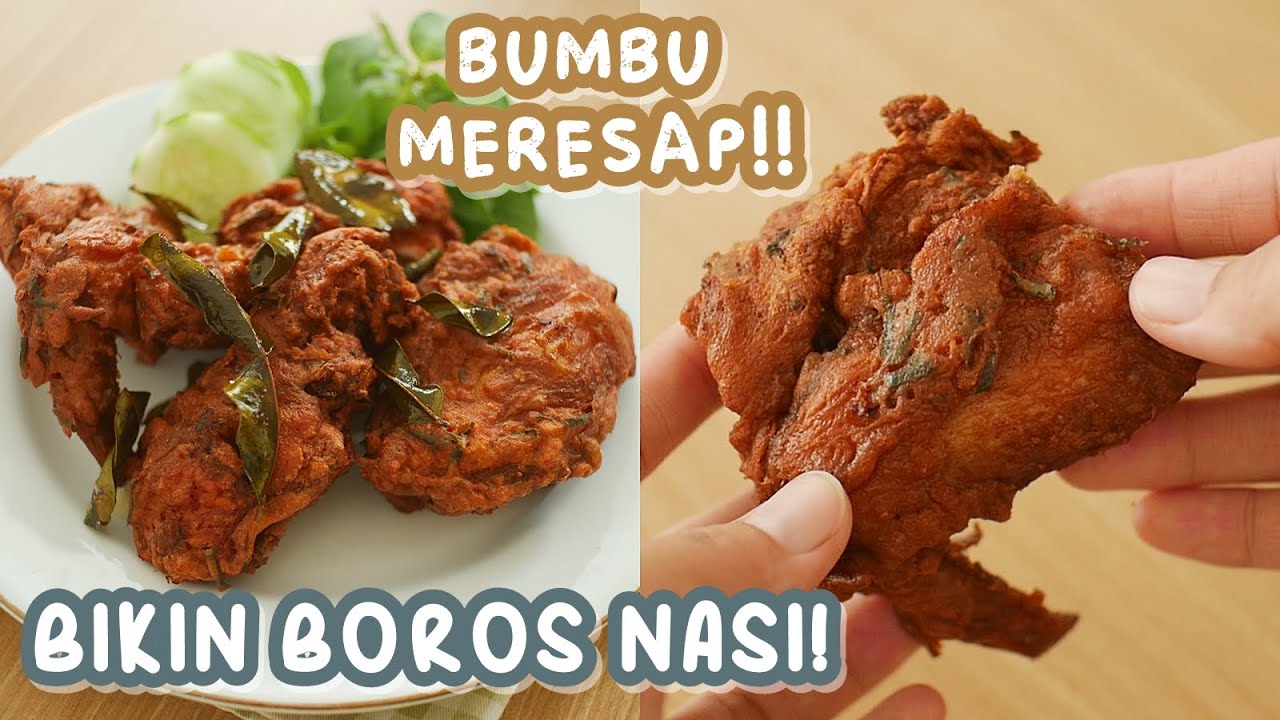 TANPA UNGKEP BUMBU MERESAP!! AYAM GORENG TERASI DAUN JERUK!