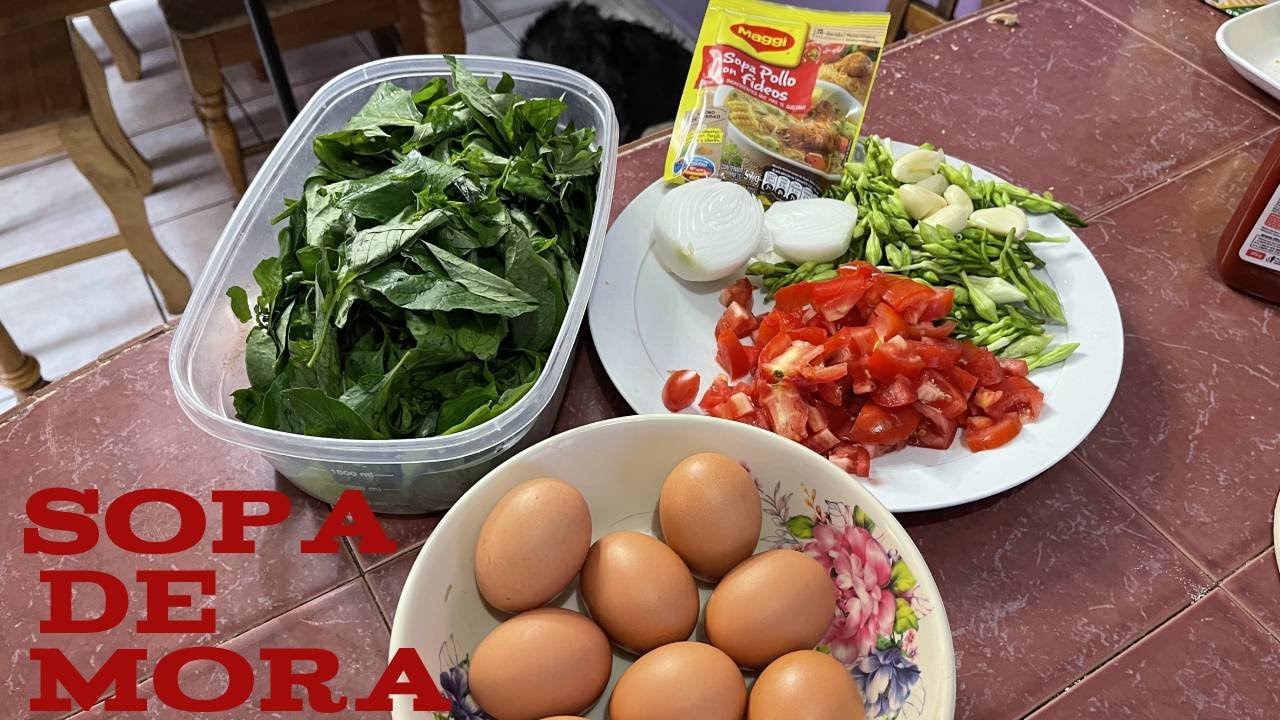 Como preparar SOPA de MORA con HUEVOS 100% Salvadoreña| Con SOPA MAGGI y pocos INGREDIENTES.