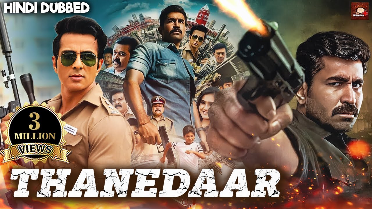 Thanedaar Hindi Dubbed Action Movie | South Hindi Dubbed Action Movies |Superhit Police Action Movie