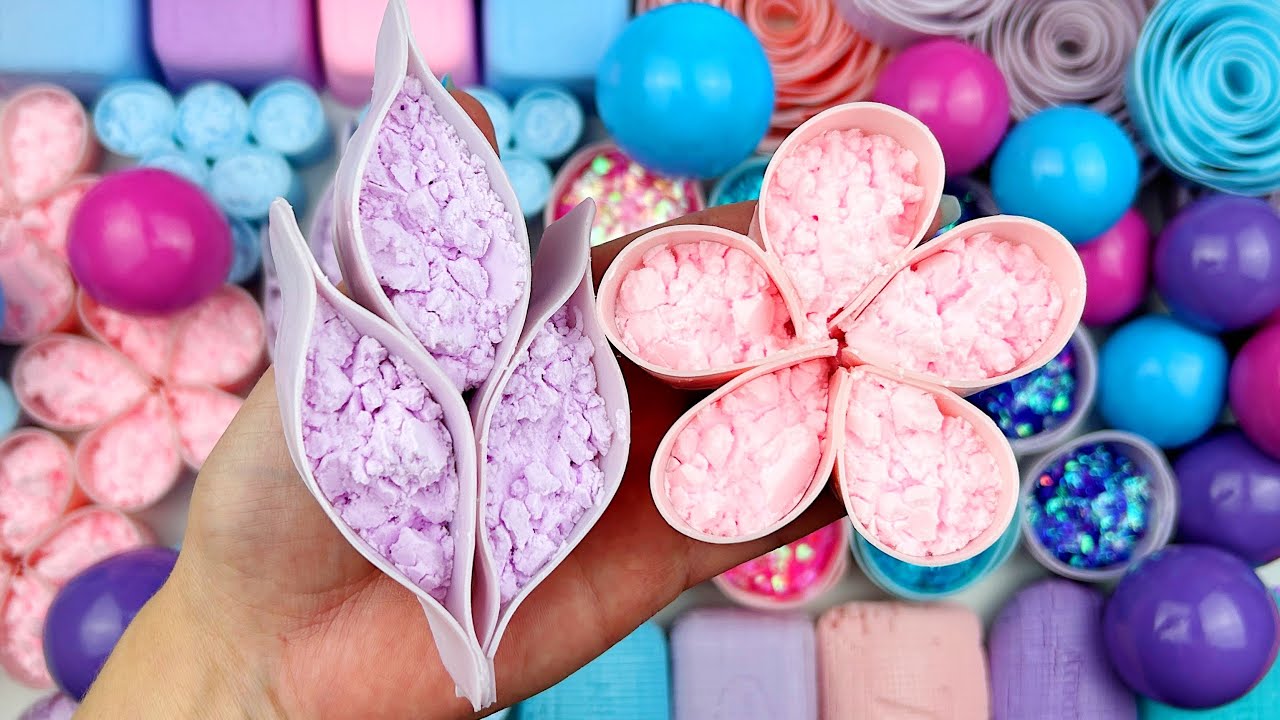 CANDY BAR★Clay cracking★Soap boxes with glitter★Baking soda★Cutting cubes★