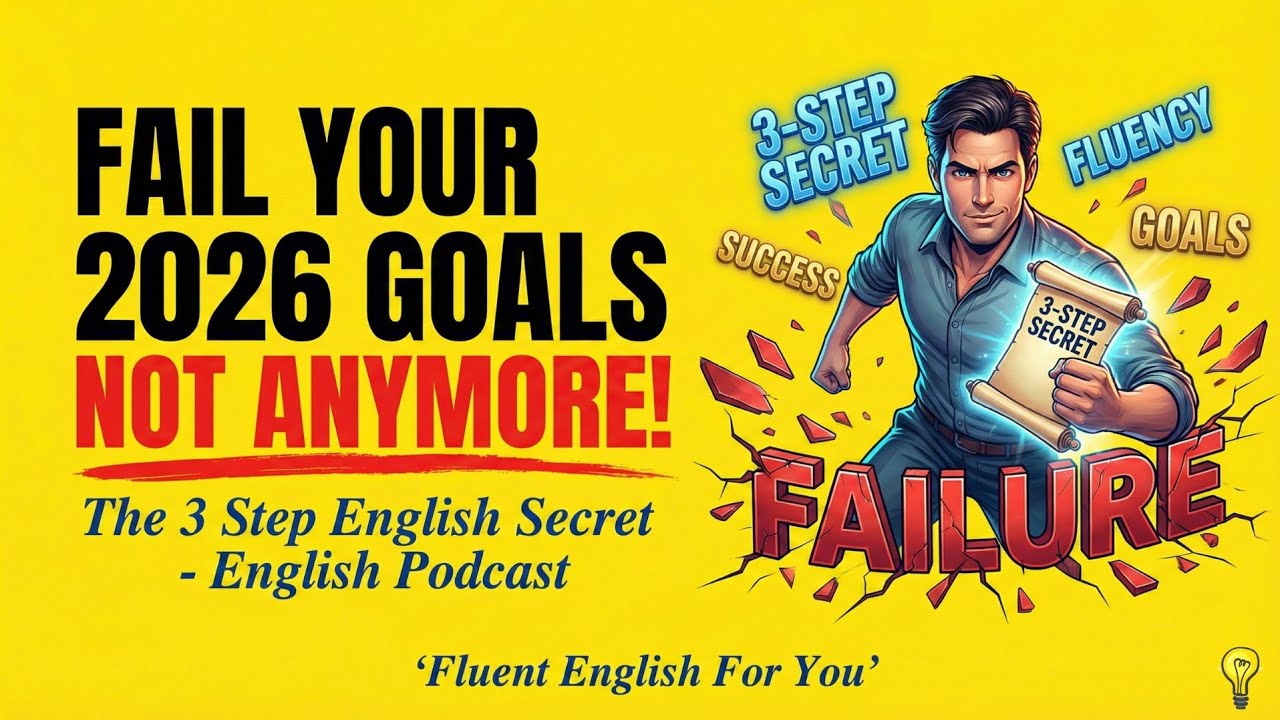 FAIL Your 2026 Goals - NOT Anymore! The 3 Step English Secret - English Podcast
