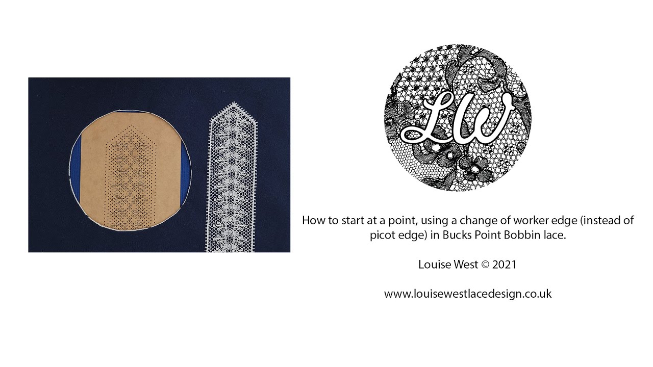How to start at a point with change of worker edge in Bucks Point bobbin lace