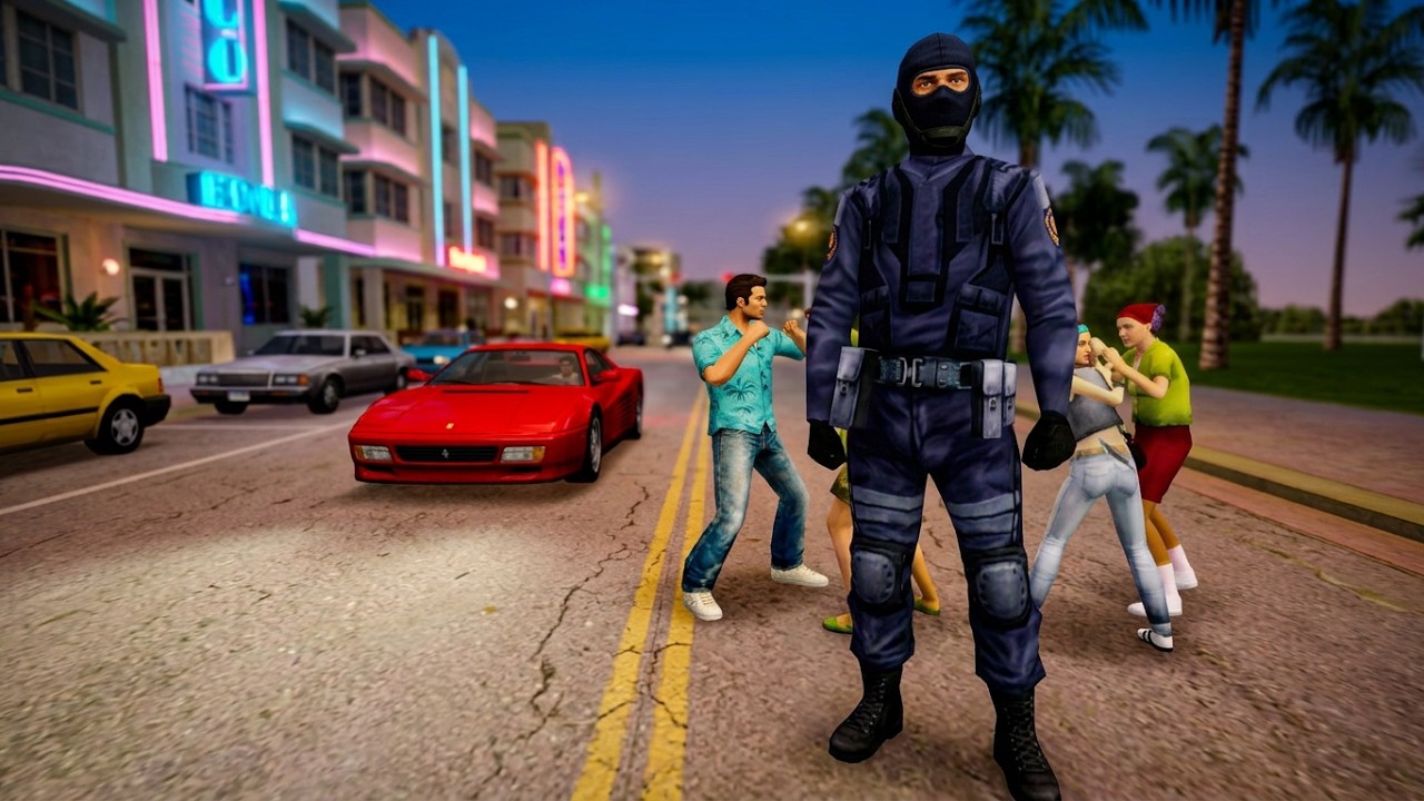 Grand Theft Auto: Vice City - Changing Skins During Crazy Pedestrians