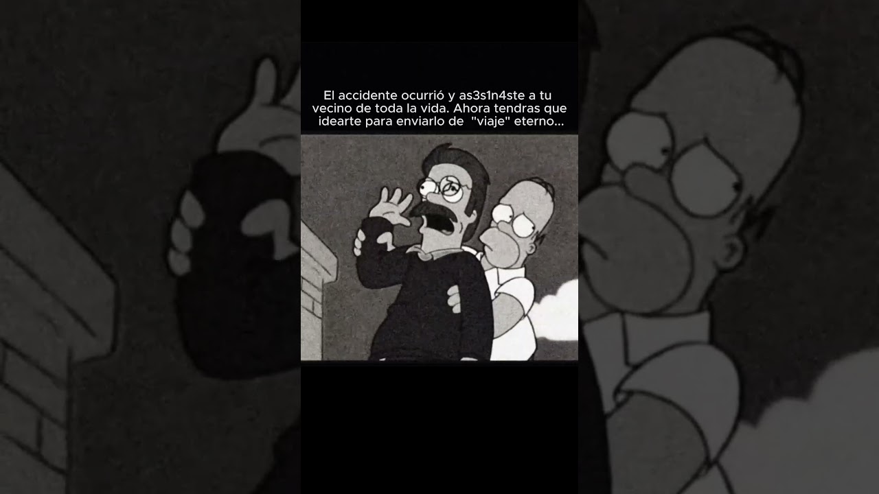 El Accidente con mi VECINO | void memes los simpson #terror #voidmemes #historias #voids