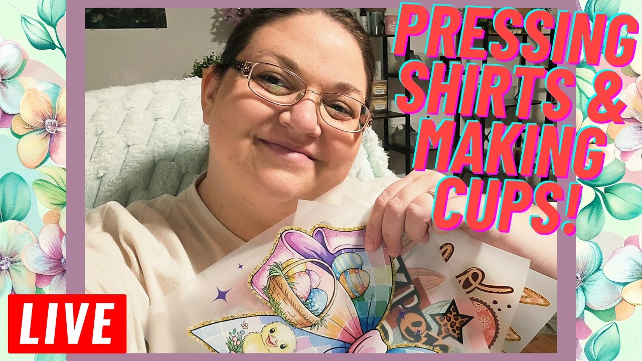 Pressing Shirts & Making Cups!