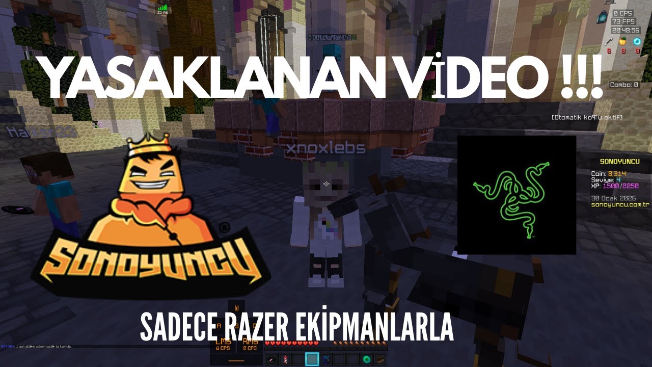 SADECE RAZER EKİPMANLARLA SON OYUNCU YASAKLANAN VİDEO  (osurttu)