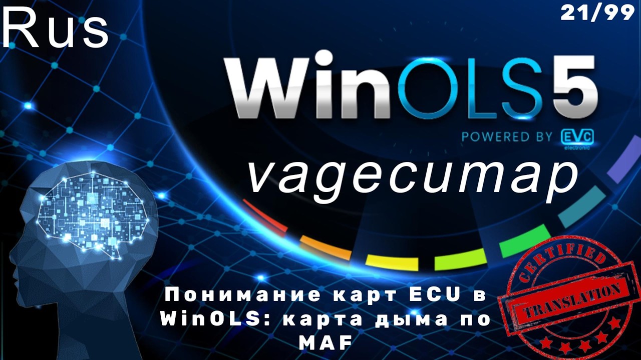 Понимание карт ECU в WinOLS: карта дыма по MAF - vagecumap rus  21 из 99 обучение WinOLS на русском