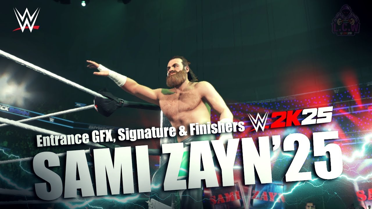 Sami Zayn'25 Entrance, Signature & Finishers I WWE2K25Mods
