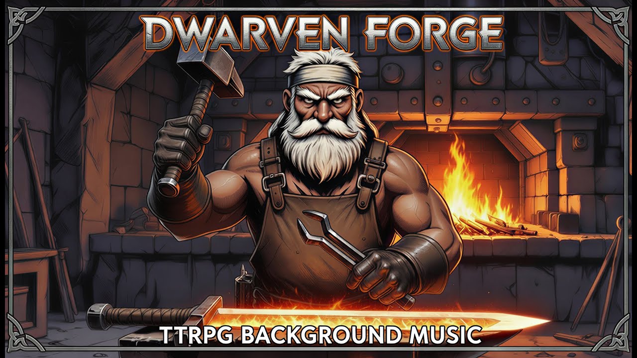 Dwarven Forge Ambience | TTRPG Background Music for D&D & Fantasy RPG