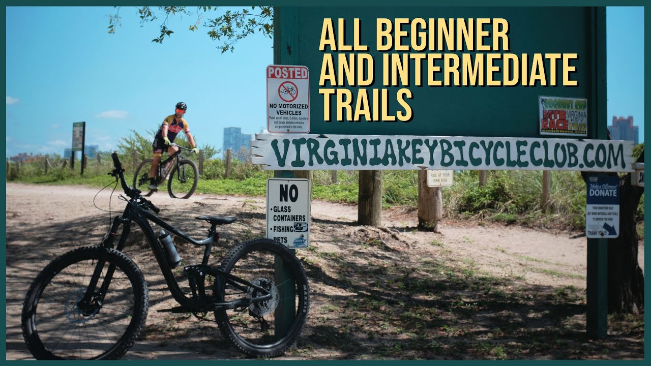 Virginia Key Mountain Biking All Beginner and Intermediate Trails Uncut