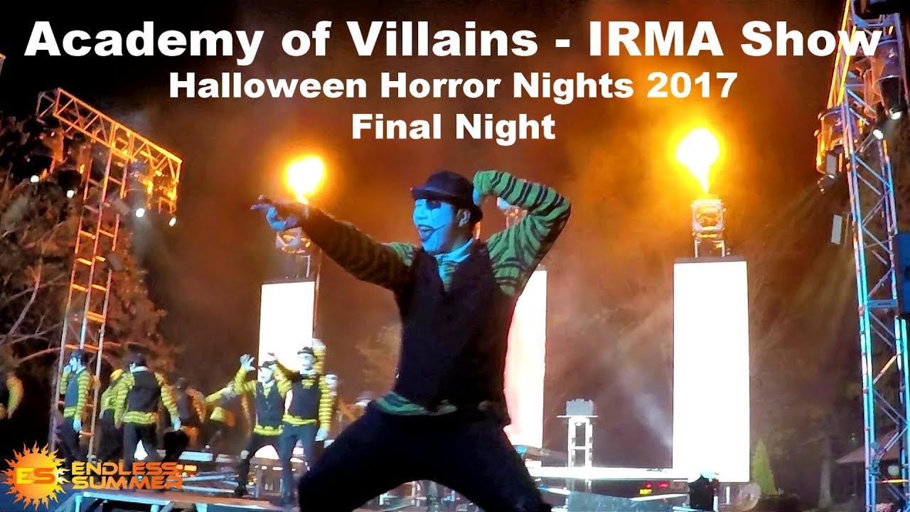 Academy of Villains at Universal Studios Halloween Horror Nights - Irma Show 2017