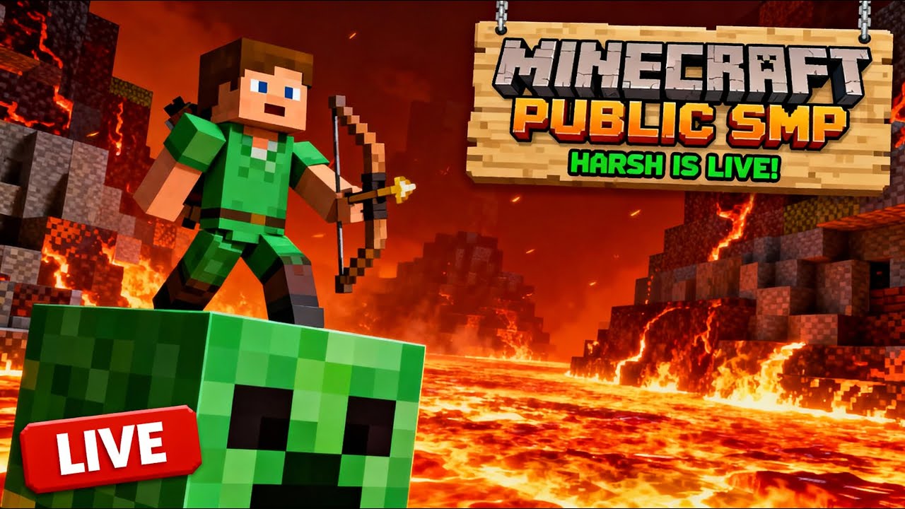 Minecraft SMP LIVE 24/7 | Public Java + Bedrock Server #live #minecraft