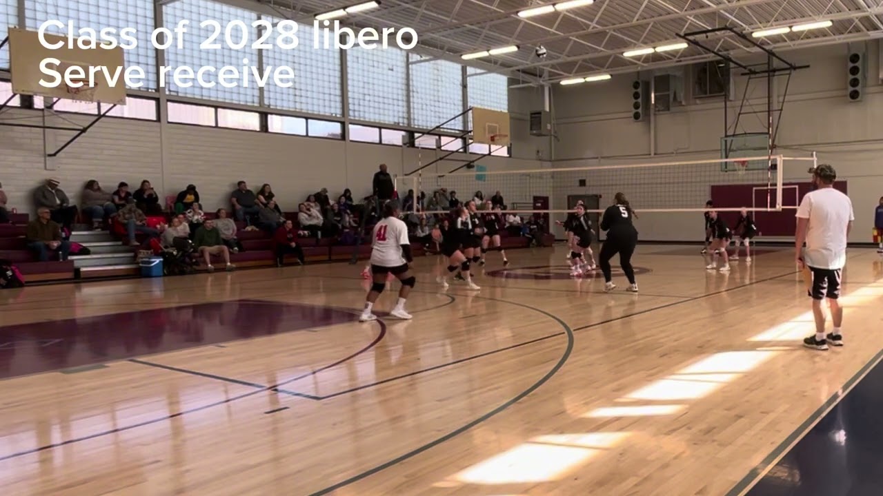 Serve receive clips from 2/7/26  class of 2028 libero. Looking for college recruitment ￼￼#volleyball