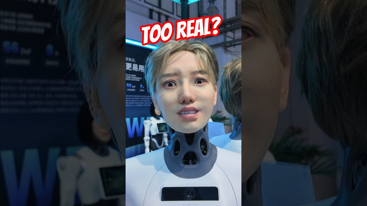 China's Scarily Realistic Humanoid Robots #robot #worldrobotconference