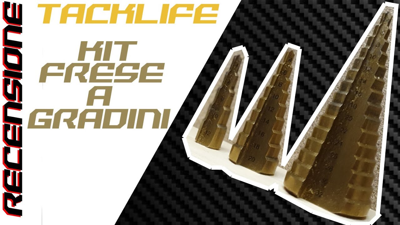 CERCHI DELLE FRESE? RECENSIONE frese a gradini Kit 3pz TACKLIFE + punzone