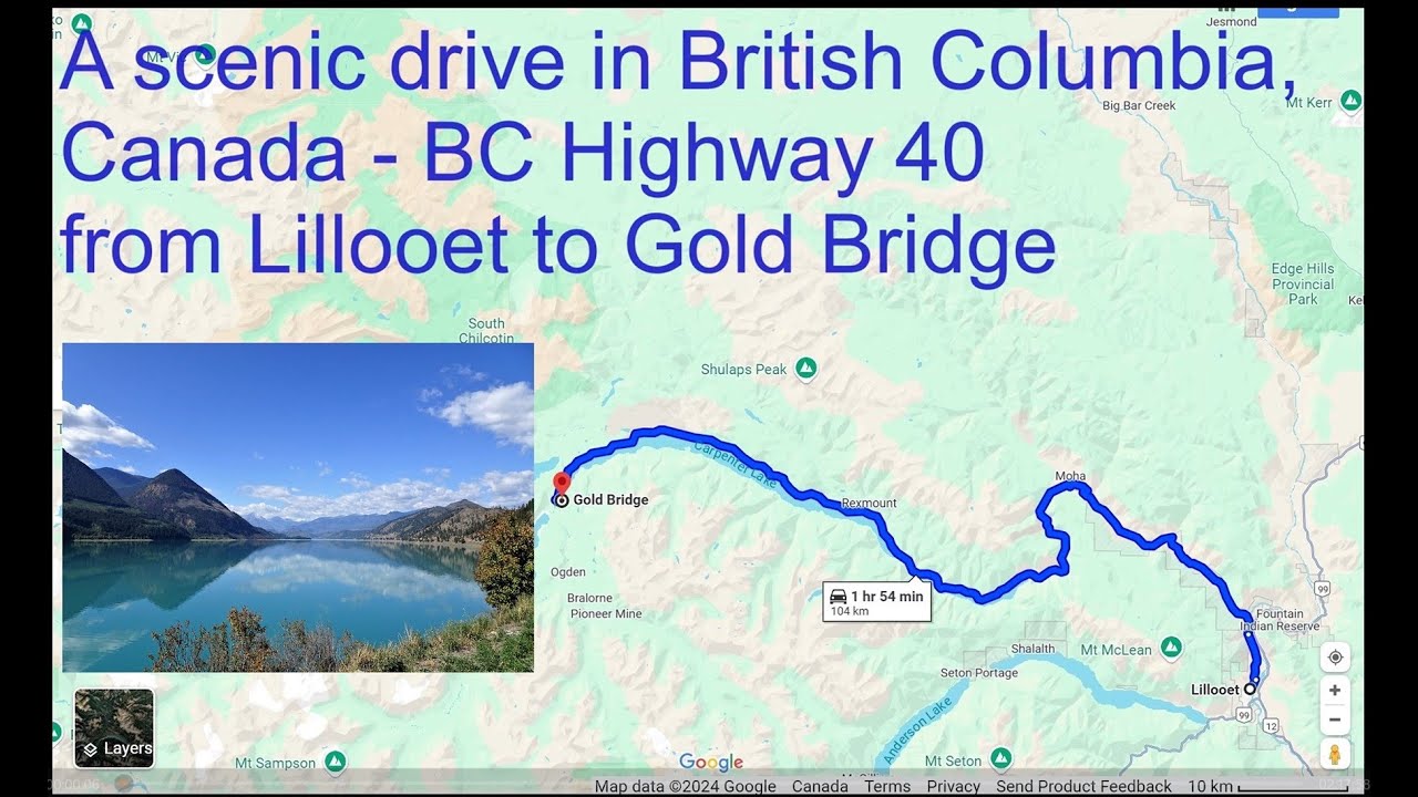 Driving Highway 40 (Lillooet to Gold Bridge) - a scenic drive in British Columbia, Canada  - ihikebc