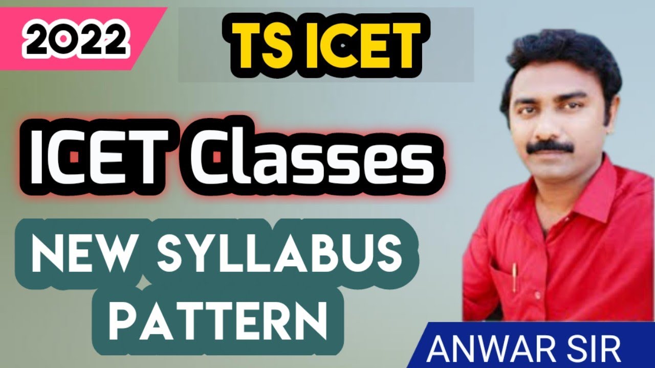 ts icet 2022 new syllabus pattern | icet online course | icet live classes | 