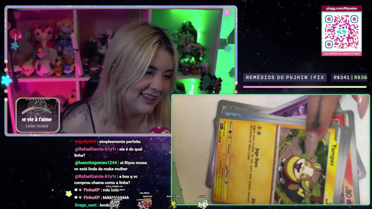 Riyuuka jogando Riyuuka abrindo Pokémon TCG #18