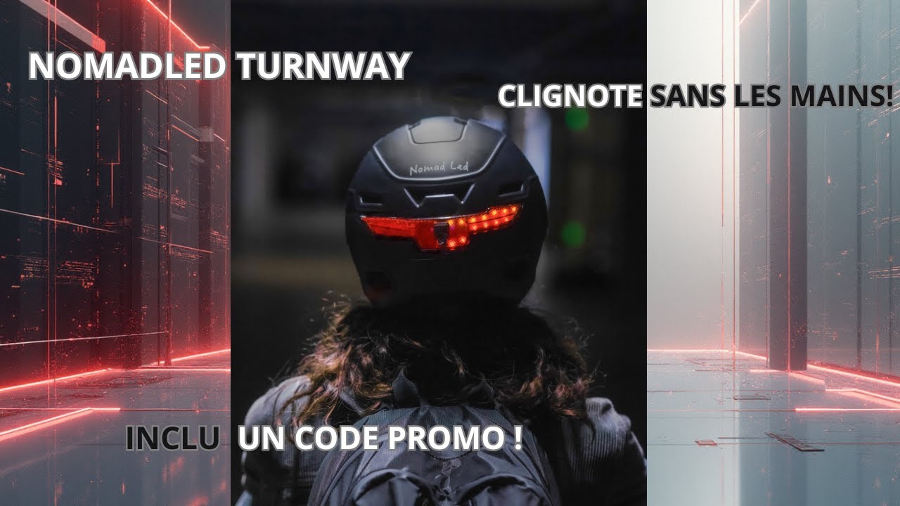 PLUS BESOIN DE TELECOMMANDE POUR CE CASQUE CLIGNOTANT POUR TROTTINETTE ET VELO