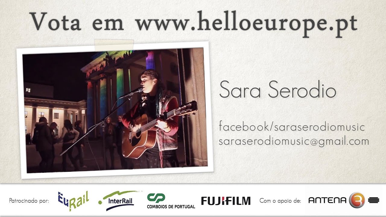 Sara Serodio, singer-songwriter busking in Berlin