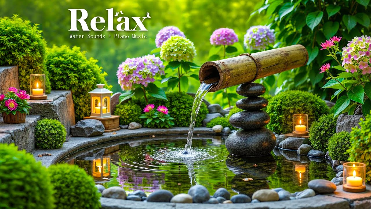 Спокойная фортепианная музыка + звуки воды 🌿 Глубокое расслабление, снятие стресса и внутренний пок
