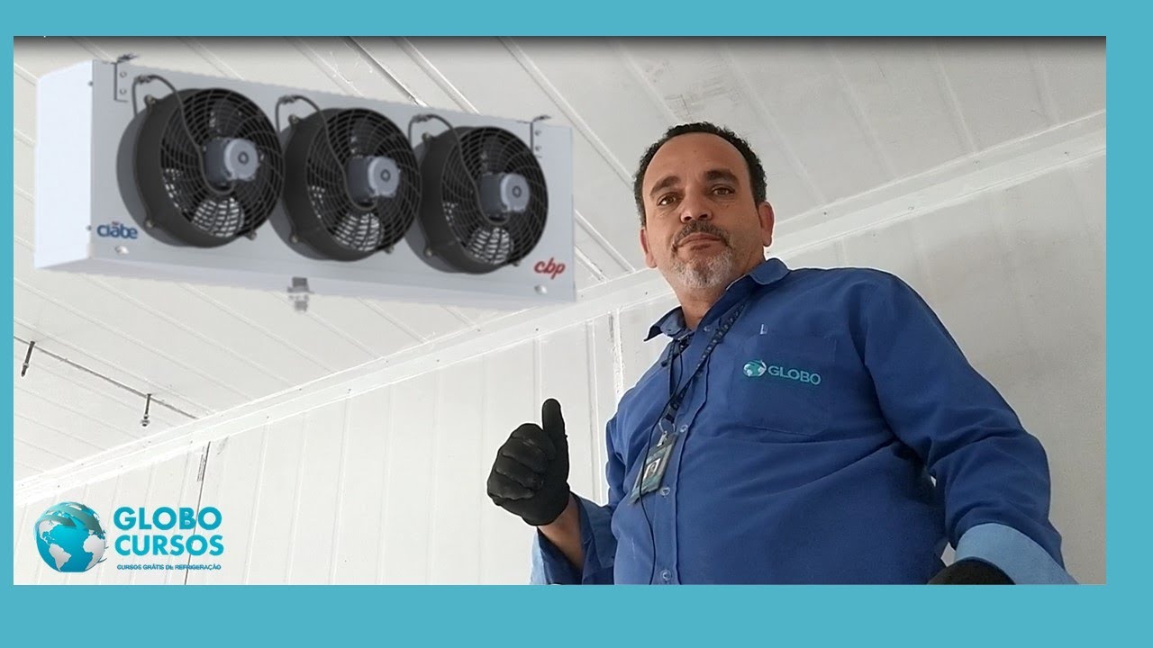Instalação da evaporadora em câmara fria - AULA 10 Refrigeração Comercial