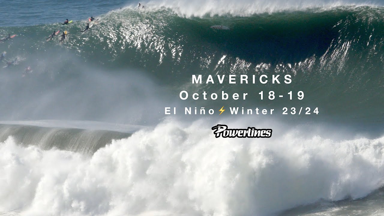 ПЕРВЫЙ ВОЛНИСТ СЕЗОНА в MAVERICKS — 18–19 ОКТЯБРЯ — Эль-Ниньо 23/24 #powerlinesproductions #4K