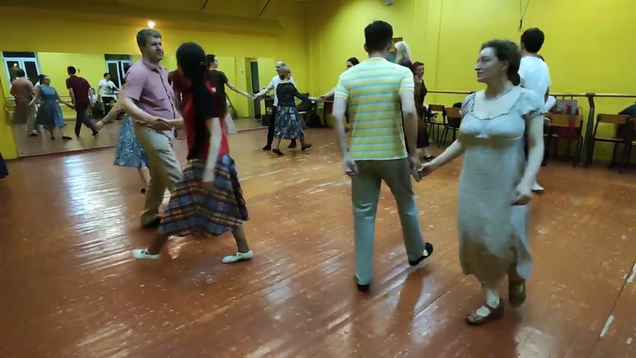 Норвежский круговой танец (учебное видео с класса). Клуб Перекрёсток миров.