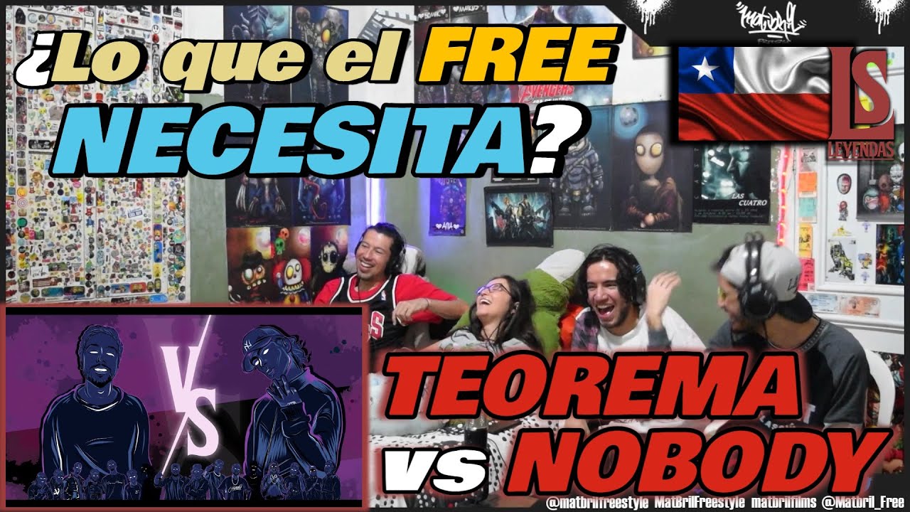 🔴COLOMBIANOS REACCIONAN a TEOREMA vs NOBODY - ¿Lo que NECESITA el FREE? [LEYENDAS DEL FREE 2023]