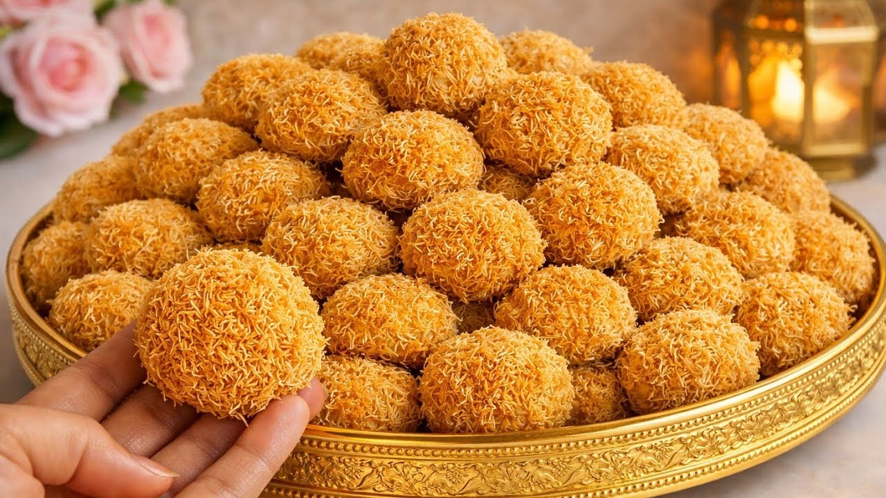 جديد حلويات العيد 2026⁉️ غريبة الكنافة بدون بيض بمذاق متميز هشيشة ولذيذة وكذوب فالفم 