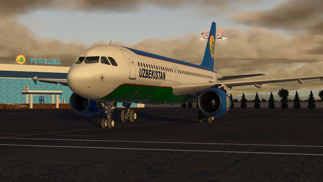 Tashkent - Fergana! Airbus A320 Uzbekistan Airways UK32014