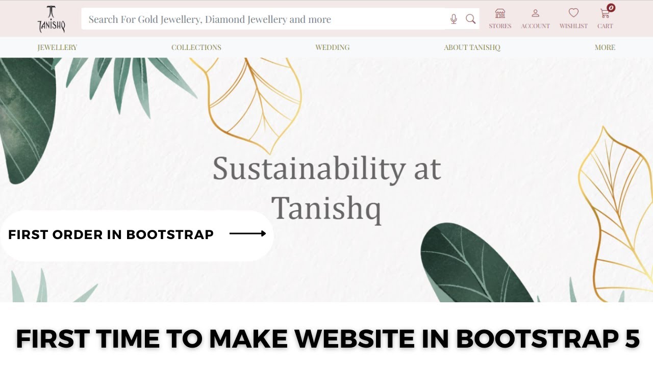 How to Complete First Project In Bootstrap5  ||  First Project in Bootstrap 5
