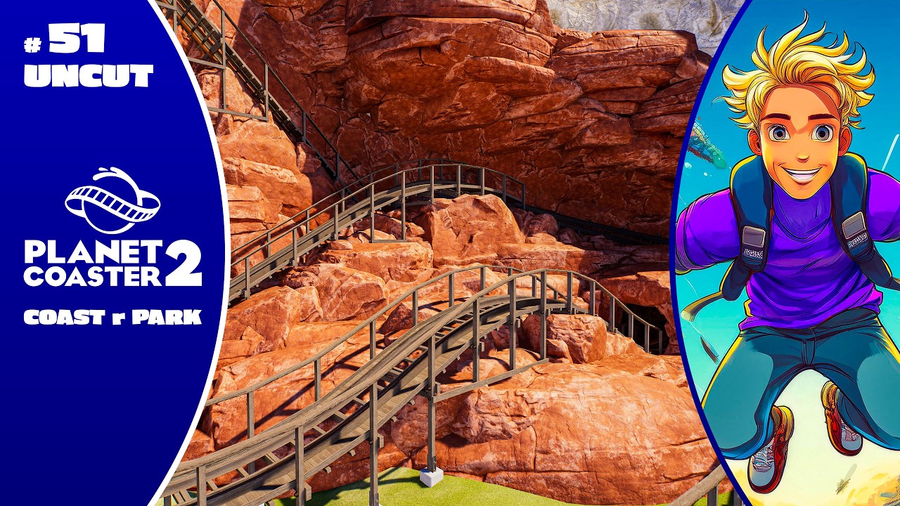 COAST r PARK #51 UNCUT – Tunnel und Felsen an der zweiten Auffahrt | Planet Coaster 2