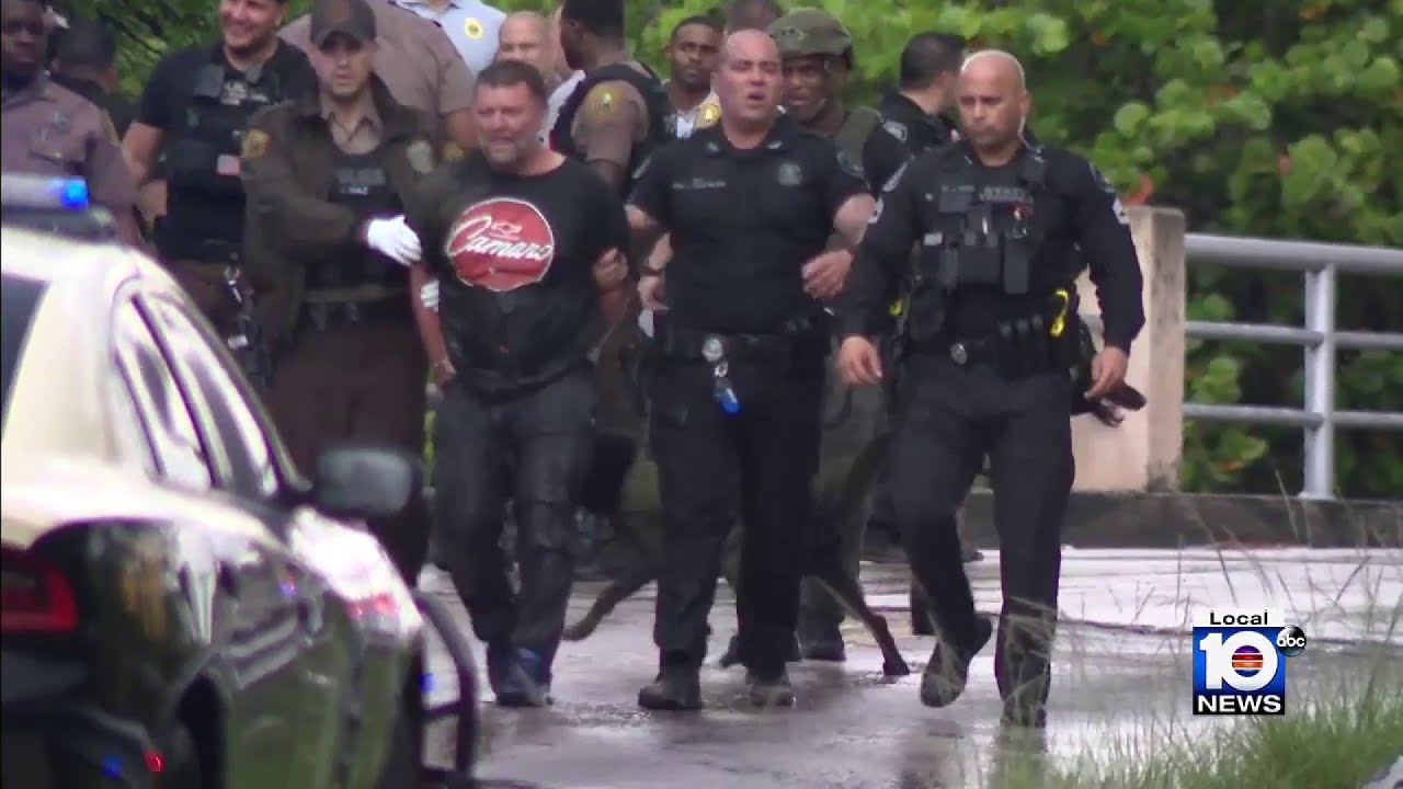 Suspect jumps in canal to evade police