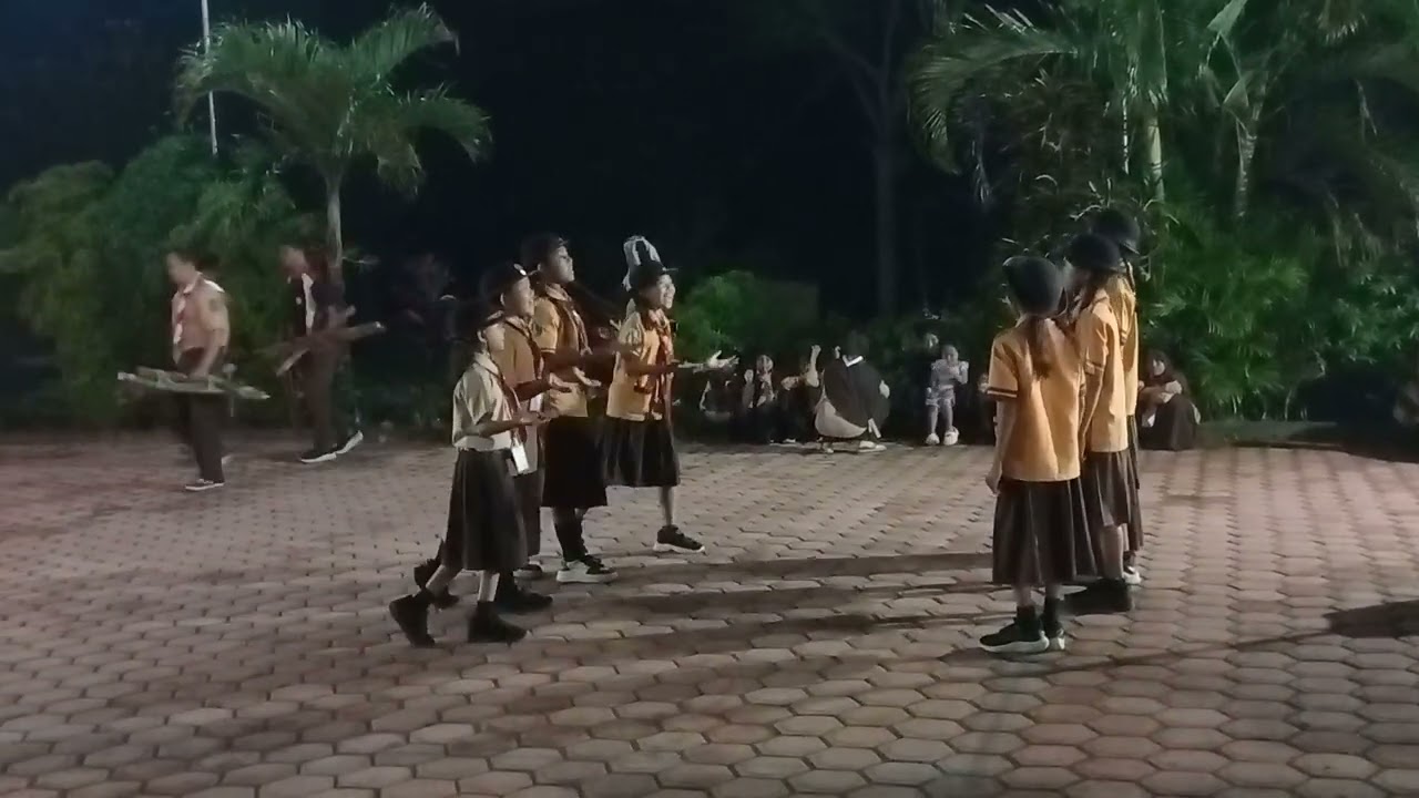 Penampilan terakhir pensi unggun gembira LT 1 Gugus Jengglungharjo tanggal 6 februari 2026