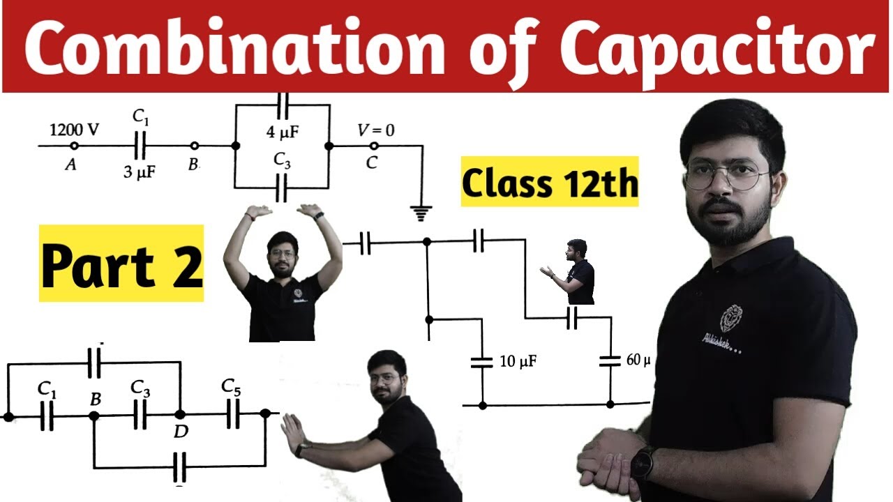Combination of capacitor part 2 || Numerical || Combination capacitor || jee Neet ||Abhishek sir